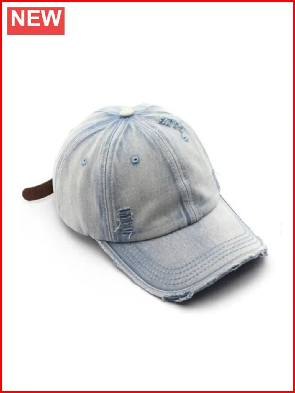 Vintage Washed Distressed Baseball Cap Unconstructed Cotton Dad Hat for Women